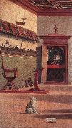 CARPACCIO, Vittore Vision of St Augustin (detail) fdg oil painting picture wholesale